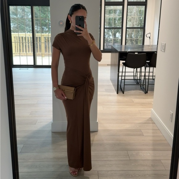 shopddmine Dresses & Skirts - Bodycon Ruched Maxi Dress